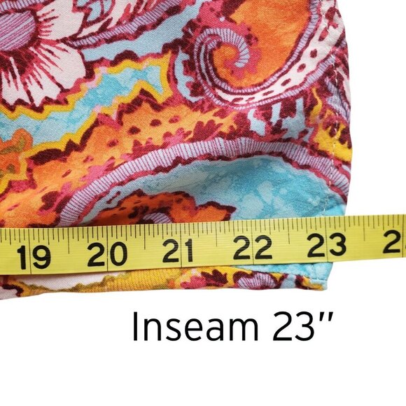Ivy Street Jumpsuit Colorful Paisley Hankerchief Style Loose Fit Size L - Picture 15 of 16